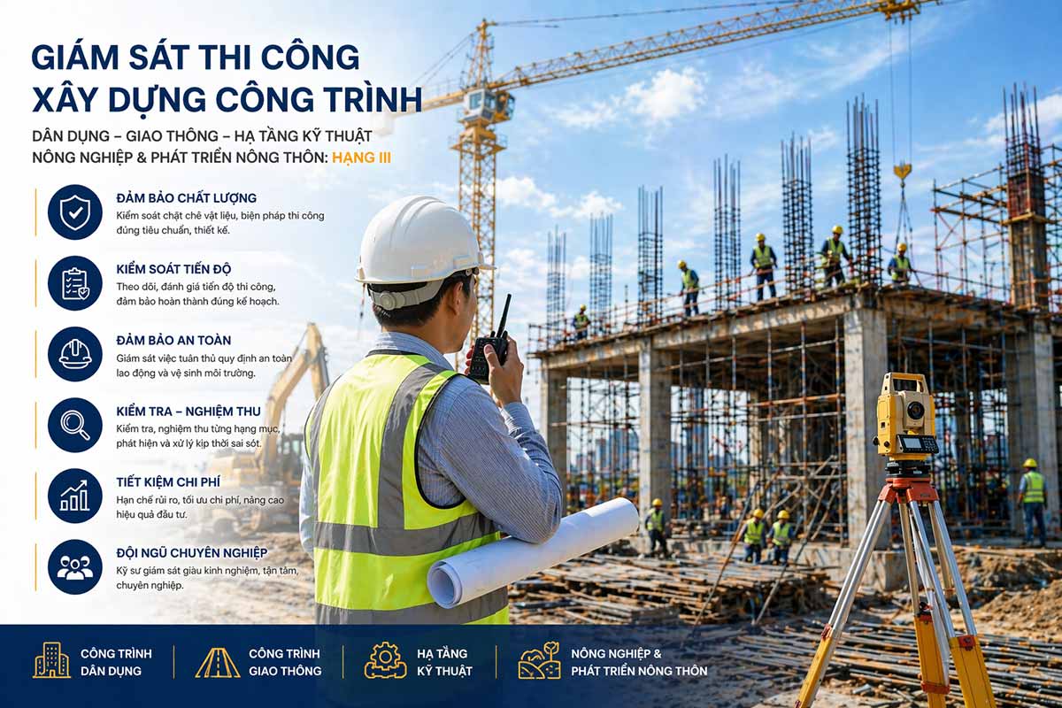 Giám sát thi công xây dựng công trình